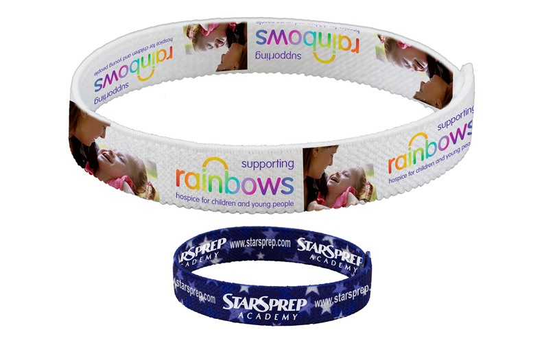 Stretchy Elastic Dye Sublimation Wristbands - PhotoImage ® Full Color Imprint